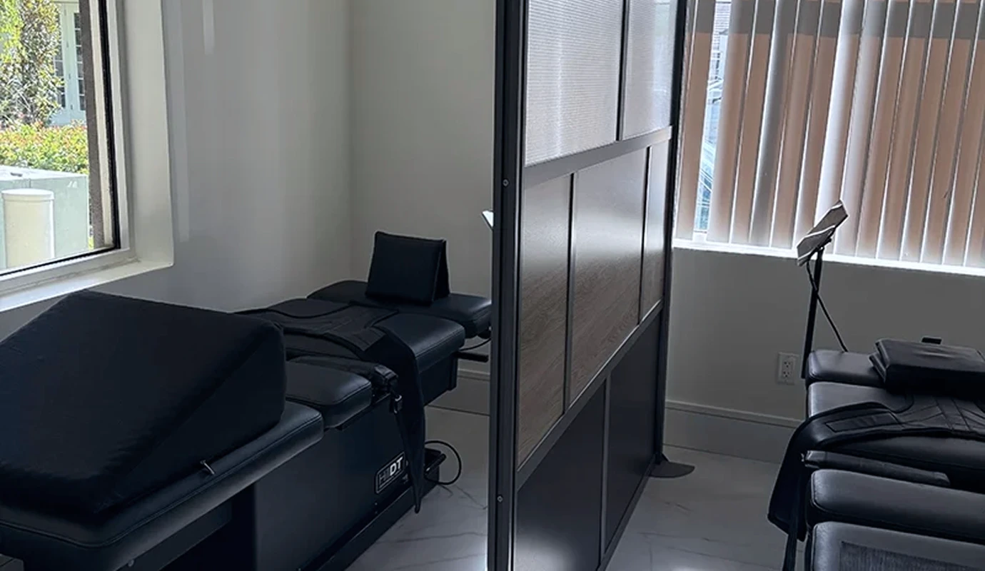 Chiropractic treatment room at Bergtold Chiropractic in Naples, FL