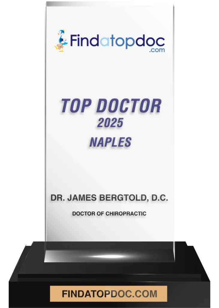 FindaTopDoc Top Doctor 2025 Naples award for Dr. James Bergtold, DC