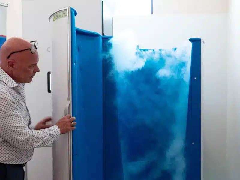 Bergtold Chiropractic Naples Florida Cryotherapy Chamber