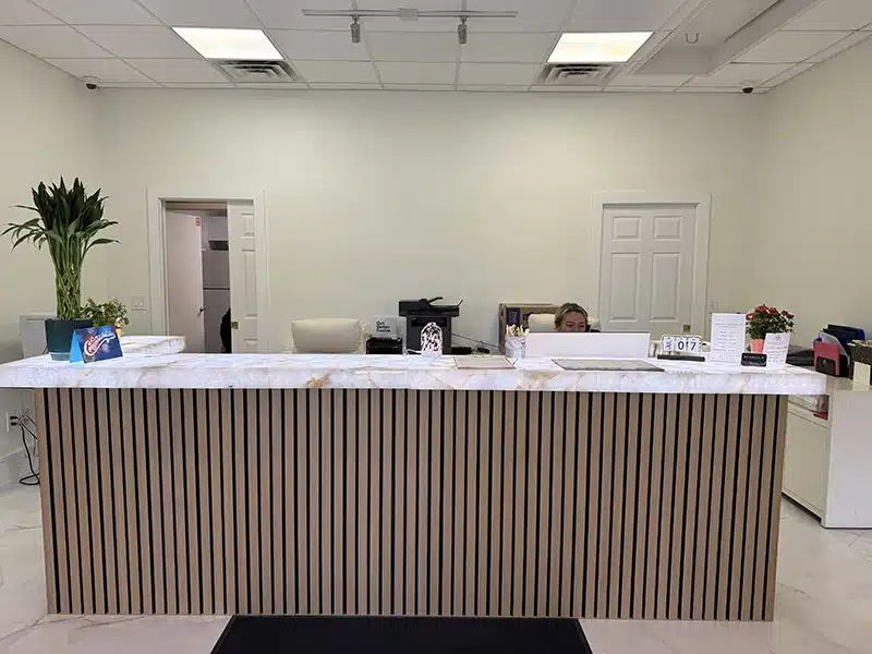 Bergtold Chiropractic Naples Florida Front Desk Reception Area